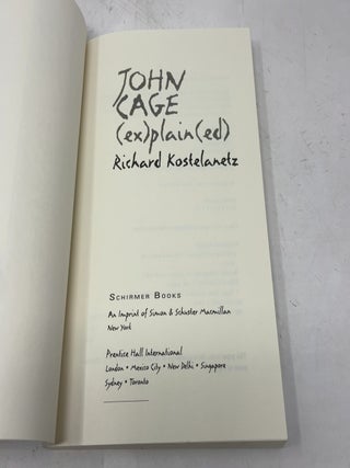 John Cage (ex)plain(ed)