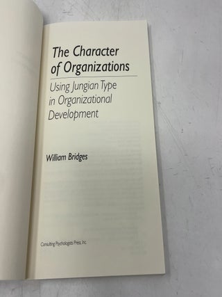 The Character of Organizations