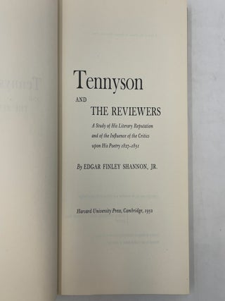 Tennyson and the Reviewers