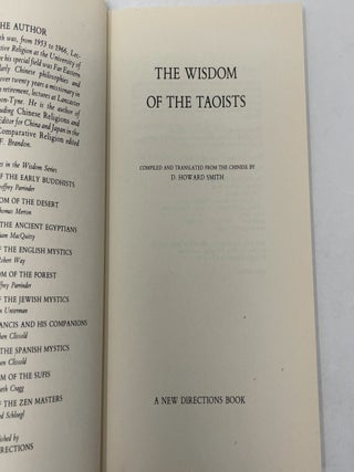 The Wisdom of the Taoists