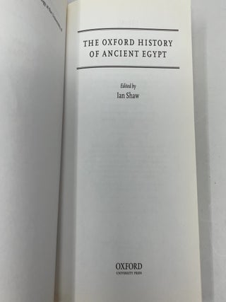 The Oxford History of Ancient Egypt