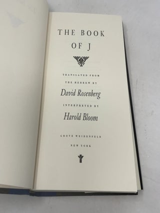 The book of J
