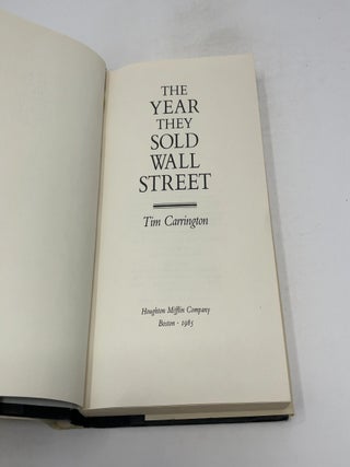 The Year They Sold Wall Street