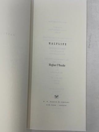 Halflife: Poems