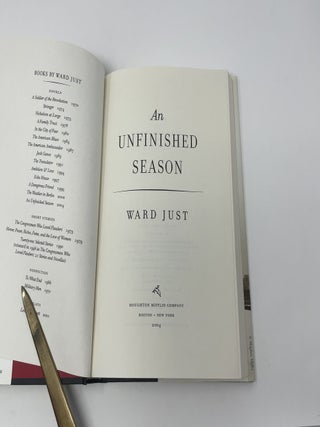 An Unfinished Season: A Novel