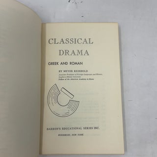Classical Drama: Greek and Roman