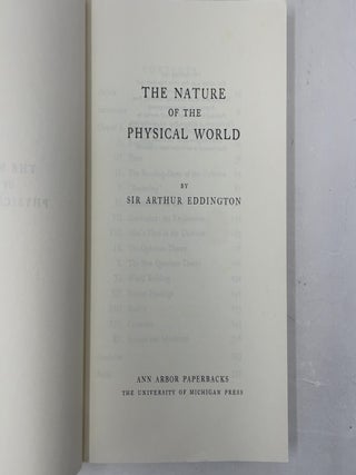 The Nature of the Physical World