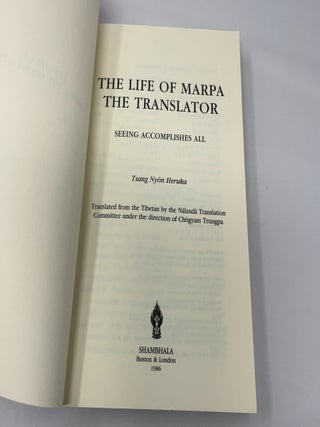 The life of Marpa the translator