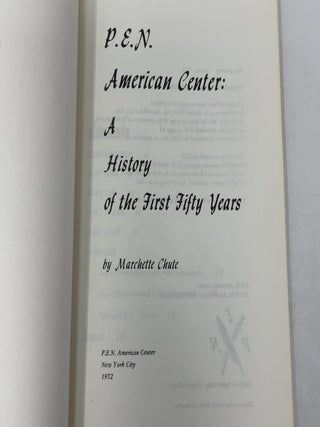 P.E.N. American Center: A History of the First Fifty Years
