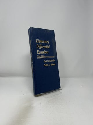 Elementary Differential Equations