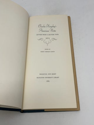 Charles Kingsley's American Notes