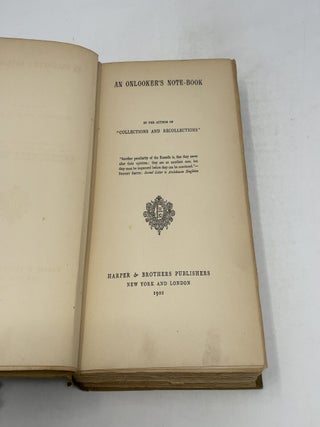 An Onlooker's Note-Book