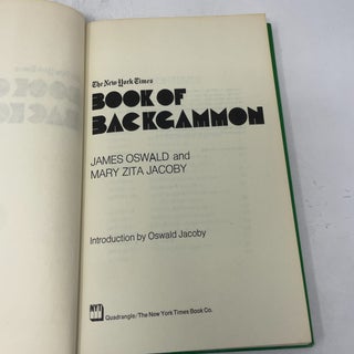 The New York Times Book of Backgammon