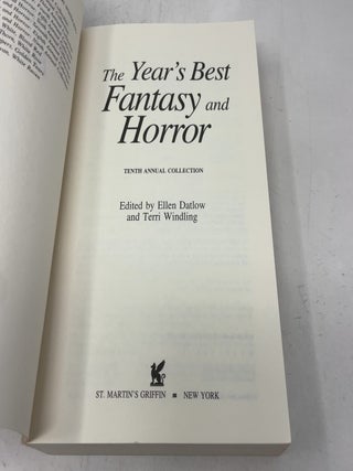 The Year's Best Fantasy and Horror: Tenth Annual Collection