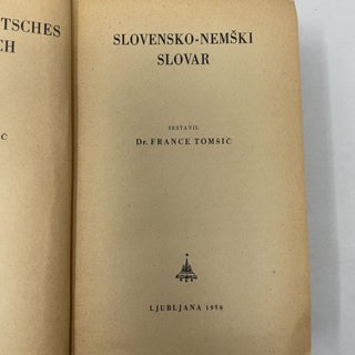 Slovensko-Nemski Slovar/Slowenisch-Deutsches Worterbuch
