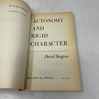 Autonomy & Rigid Character
