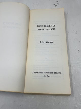 Basic Theory of Psychoanalysis