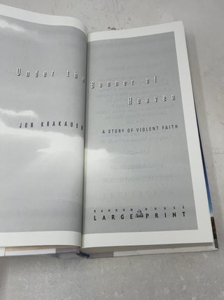 Under the Banner of Heaven (Random House Large Print)