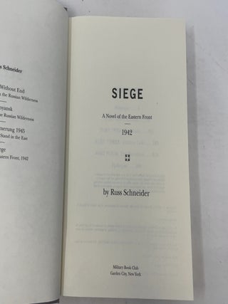 Siege: A Novel of the Eastern Front
