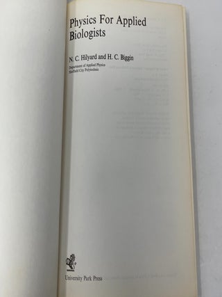 Physics for Applied Biologists