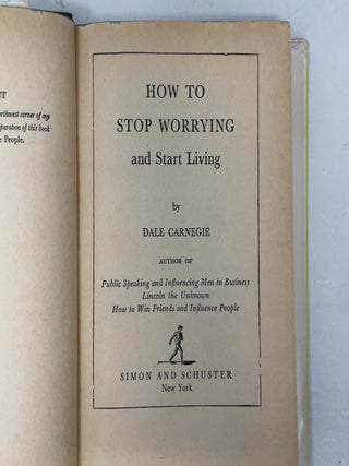 How to Stop Worrying and Start Living