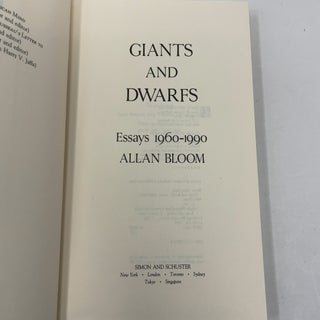 Giants and Dwarfs: Essays, 1960-1990