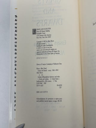 Giants and Dwarfs: Essays, 1960-1990