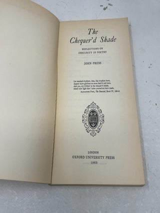 The Chequer'd Shade