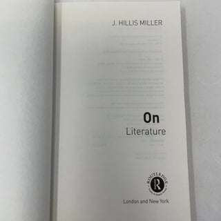 On Literature (Thinking in Action)