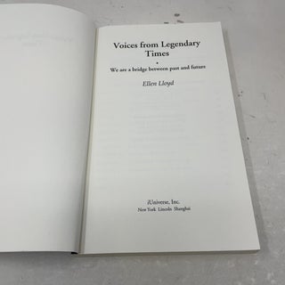 Voices from Legendary Times: We are a bridge between past and future