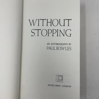 Without Stopping: An Autobiography