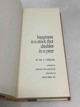 Happiness is a Stock That Doubles in a Year