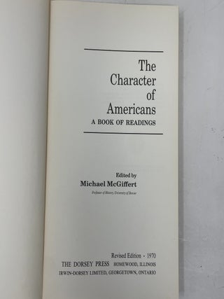 The Character of Americans