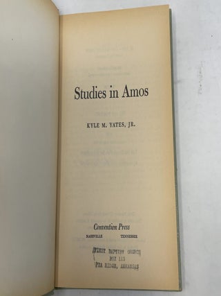 Studies in Amos