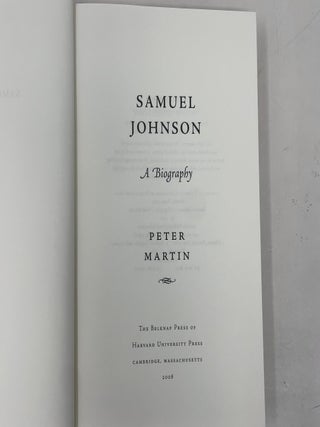 Samuel Johnson: A Biography