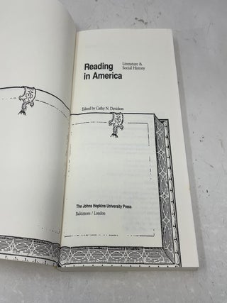 Reading in America: Literature and Social History