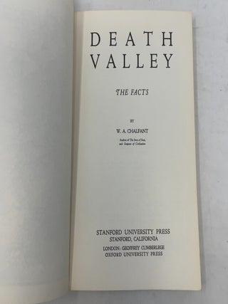 Death Valley: The Facts