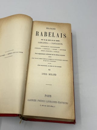 FRANCOIS RABELAIS - TOUT CE QUI EXISTE DE SES OEUV
