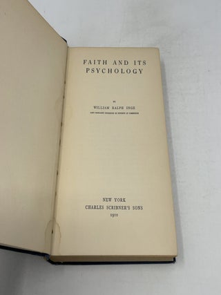 Faith and Its Psychology