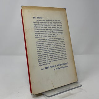 The Public Philosophy: On the Decline and Revival of the Western Society (An Atlantic Monthly Press Book)