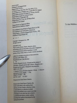 Rumpole a la Carte