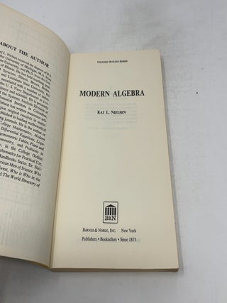 Modern Algebra