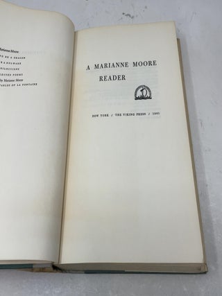 A Marianne Moore Reader