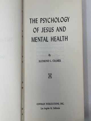 The Psychology of Jesus and Mental Health