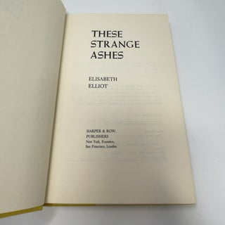 These Strange Ashes
