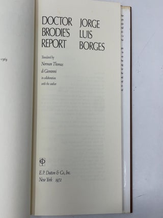 Doctor Brodie's Report