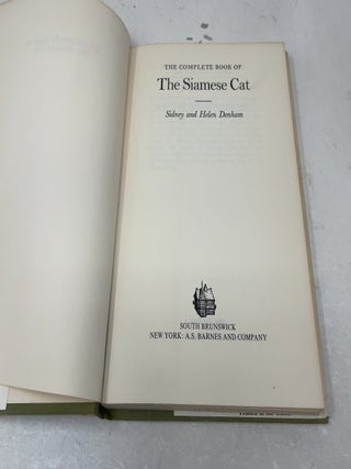 The Complete Book of the Siamese Cat