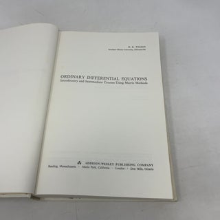 Ordinary Differential Equations: Introductory and Intermediate Courses Using Matrix Methods