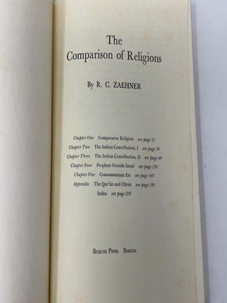 The Comparison of Religions