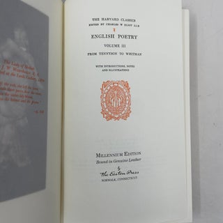 English Poetry: Volume 3, From Tennyson to Whitman (Easton Press)